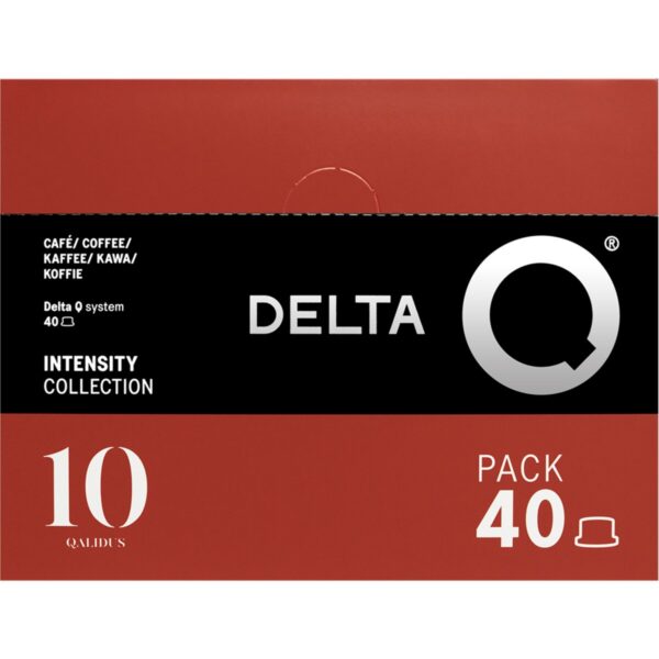 Delta Q Café Qualidus XL Intensidade 10 embalagem 40 cápsulas